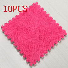 Load image into Gallery viewer, 10 Pcs/Lot Soft Plush Children's Rug Baby Play Mat Toys Eva Foam Kids Rug Puzzle Children's Mat Interlock Floor Playmat 30*30 CM
