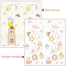 Load image into Gallery viewer, Foldable Cartoon Play Mat XPE Kid Rug Puzzle Infant Carpet Waterproof Early Education Gym Activity mat Baby Crawling Pad Rug