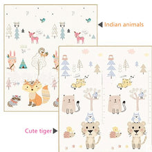 Load image into Gallery viewer, Foldable Cartoon Play Mat XPE Kid Rug Puzzle Infant Carpet Waterproof Early Education Gym Activity mat Baby Crawling Pad Rug