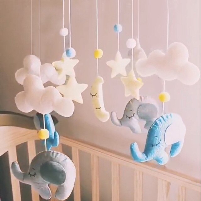 Baby Mobile Rattles Baby Toys 0-12 Months for Baby Newborn Crib DIY Bed Bell Toddler Rattles Material Package Made By Yourself