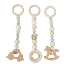 Load image into Gallery viewer, 3 Pcs/set Nordic Baby Gym Frame Game Pendants Sensory Nursery Ring-pull Toy Wooden Clothes Rack Kids Room Decoration Gifts
