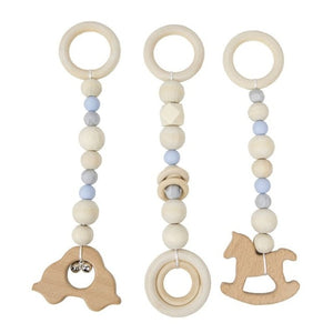 3 Pcs/set Nordic Baby Gym Frame Game Pendants Sensory Nursery Ring-pull Toy Wooden Clothes Rack Kids Room Decoration Gifts