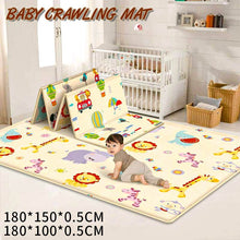 Load image into Gallery viewer, 180X150X0.5cm Portable Cartoon Children Double-sided Folding Crawling Mat Thickened Baby Indoor Outdoor Crawling Pad Play Mat
