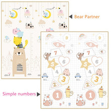 Load image into Gallery viewer, Foldable Cartoon Play Mat XPE Kid Rug Puzzle Infant Carpet Waterproof Early Education Gym Activity mat Baby Crawling Pad Rug
