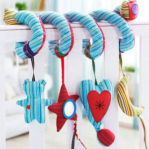 40 Types Plush Infant Toys Baby Crib Bed Spiral Rattle Animal Handbells Rattles Handle Toys Stroller Hanging Teether Baby Toys