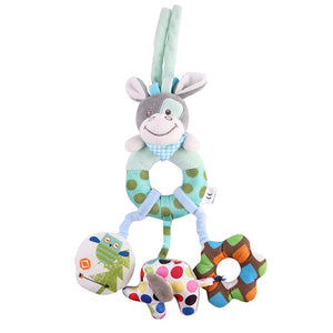 40 Types Plush Infant Toys Baby Crib Bed Spiral Rattle Animal Handbells Rattles Handle Toys Stroller Hanging Teether Baby Toys