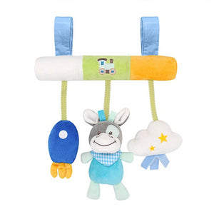 40 Types Plush Infant Toys Baby Crib Bed Spiral Rattle Animal Handbells Rattles Handle Toys Stroller Hanging Teether Baby Toys