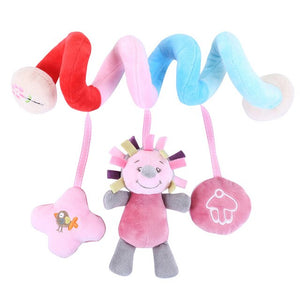 40 Types Plush Infant Toys Baby Crib Bed Spiral Rattle Animal Handbells Rattles Handle Toys Stroller Hanging Teether Baby Toys