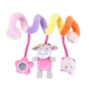 40 Types Plush Infant Toys Baby Crib Bed Spiral Rattle Animal Handbells Rattles Handle Toys Stroller Hanging Teether Baby Toys