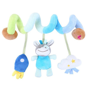 40 Types Plush Infant Toys Baby Crib Bed Spiral Rattle Animal Handbells Rattles Handle Toys Stroller Hanging Teether Baby Toys