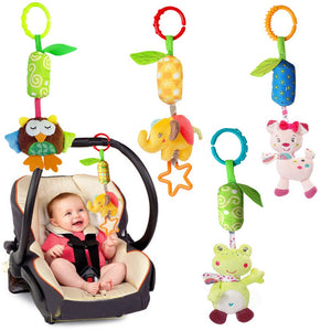 Baby Rattle Toys Stroller Lathe Car Seat Cot Hanging Toys Baby Play Travel Newborn Infant Baby Toys Educational Rattles Mobile